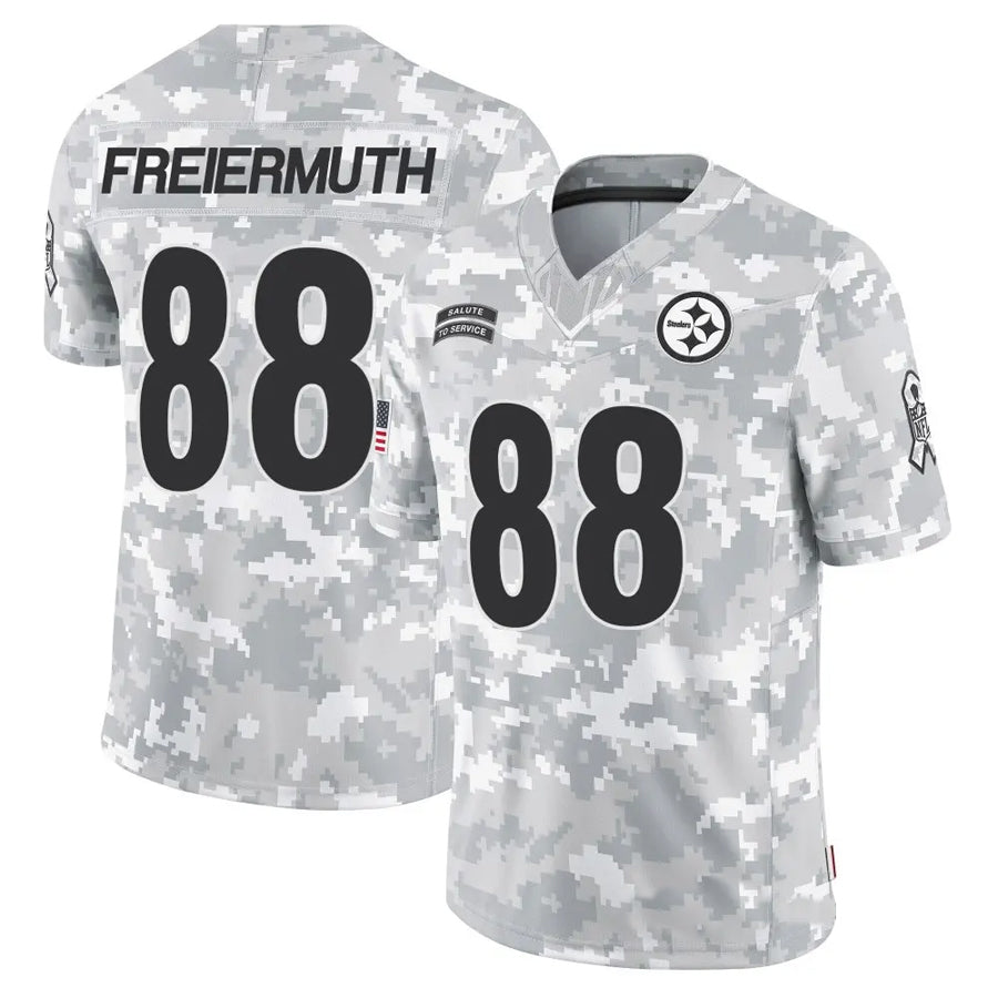 Trusc P.Steelers #88 Pat Freiermuth Player Arctic Camo Salute to Service Limited Stitched Jerseys