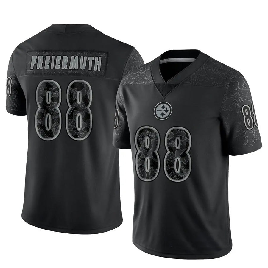 Trusc P.Steelers #88 Pat Freiermuth Player Black RFLCTV Limited Stitched Jerseys