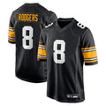Trusc P.Steelers #8 Aaron Rodgers Player Black Home Limited Stitched Jerseys