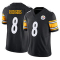 Trusc P.Steelers #8 Aaron Rodgers Player Black Vapor F.U.S.E. Limited Stitched Jerseys