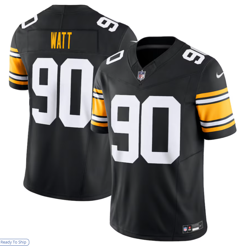 Trusc P.Steelers #90 T.J. Watt Black Vapor F.U.S.E. Limited Stitched American Stitched Jerseys