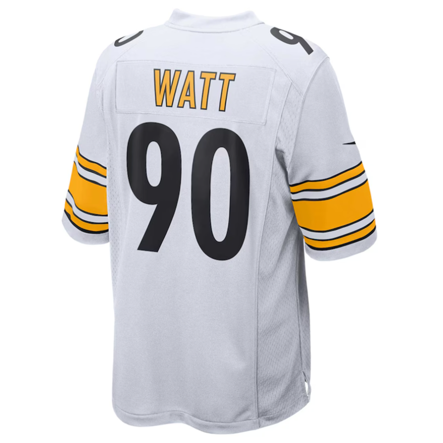 Trusc P.Steelers #90 T.J. Watt Player White Game Stitched Jerseys
