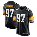 Trusc P.Steelers #97 Cameron Heyward Player Black Home Limited Stitched Jerseys