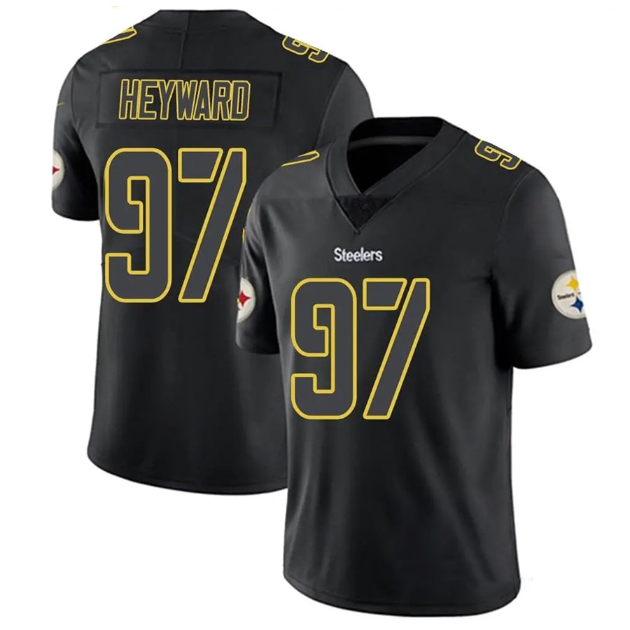 Trusc P.Steelers #97 Cameron Heyward Player Black Impact Limited Stitched Jerseys