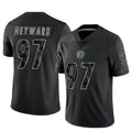 Trusc P.Steelers #97 Cameron Heyward Player Black Limited Reflective Stitched Jerseys