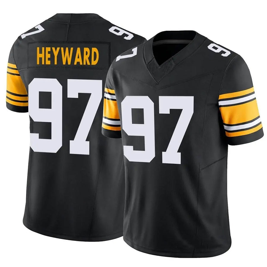 Trusc P.Steelers #97 Cameron Heyward Player Black Vapor F.U.S.E. Limited Stitched Jerseys