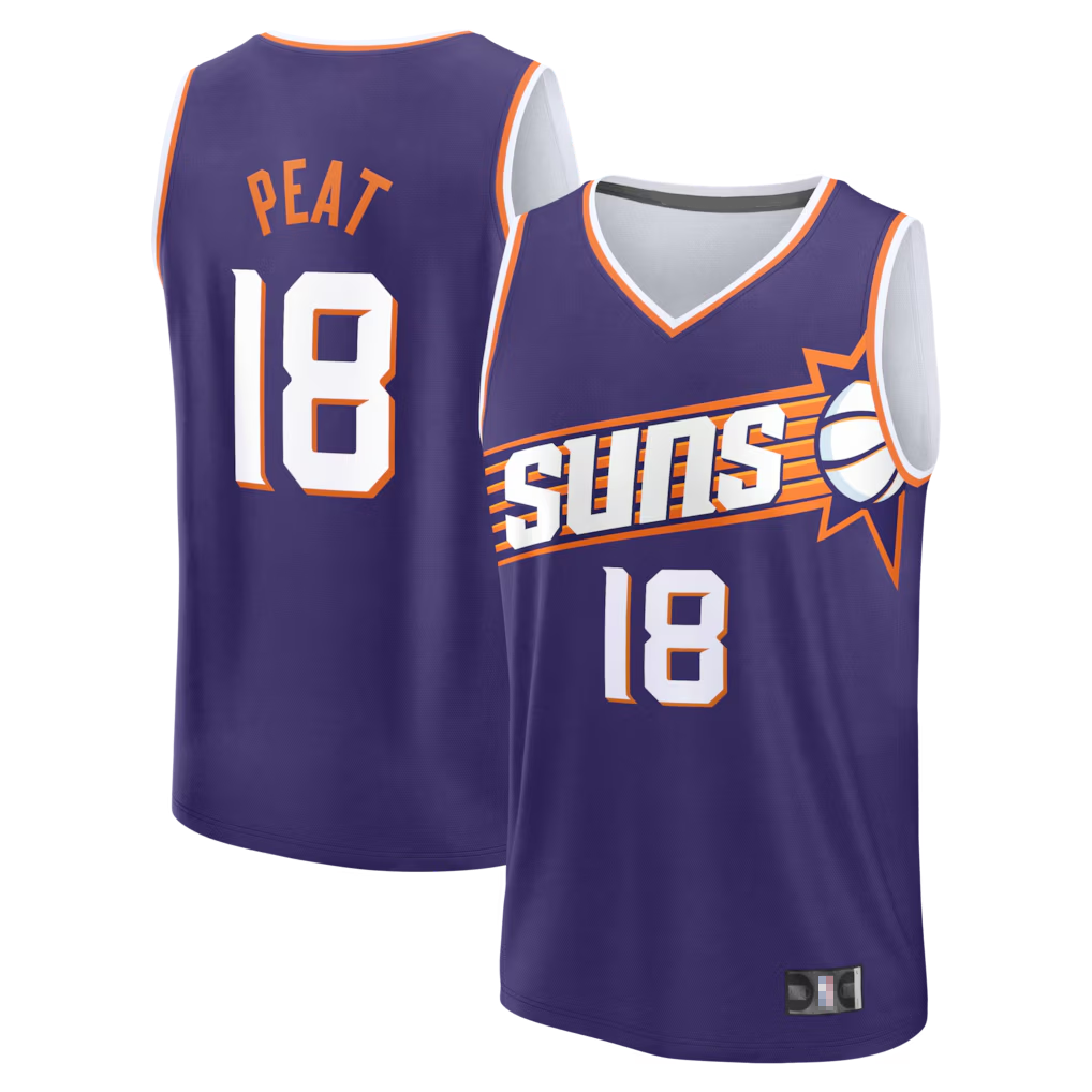 Trusc P.Suns #18 Koa Peat Fanatics Purple Fast Break Jerseys - Icon Edition