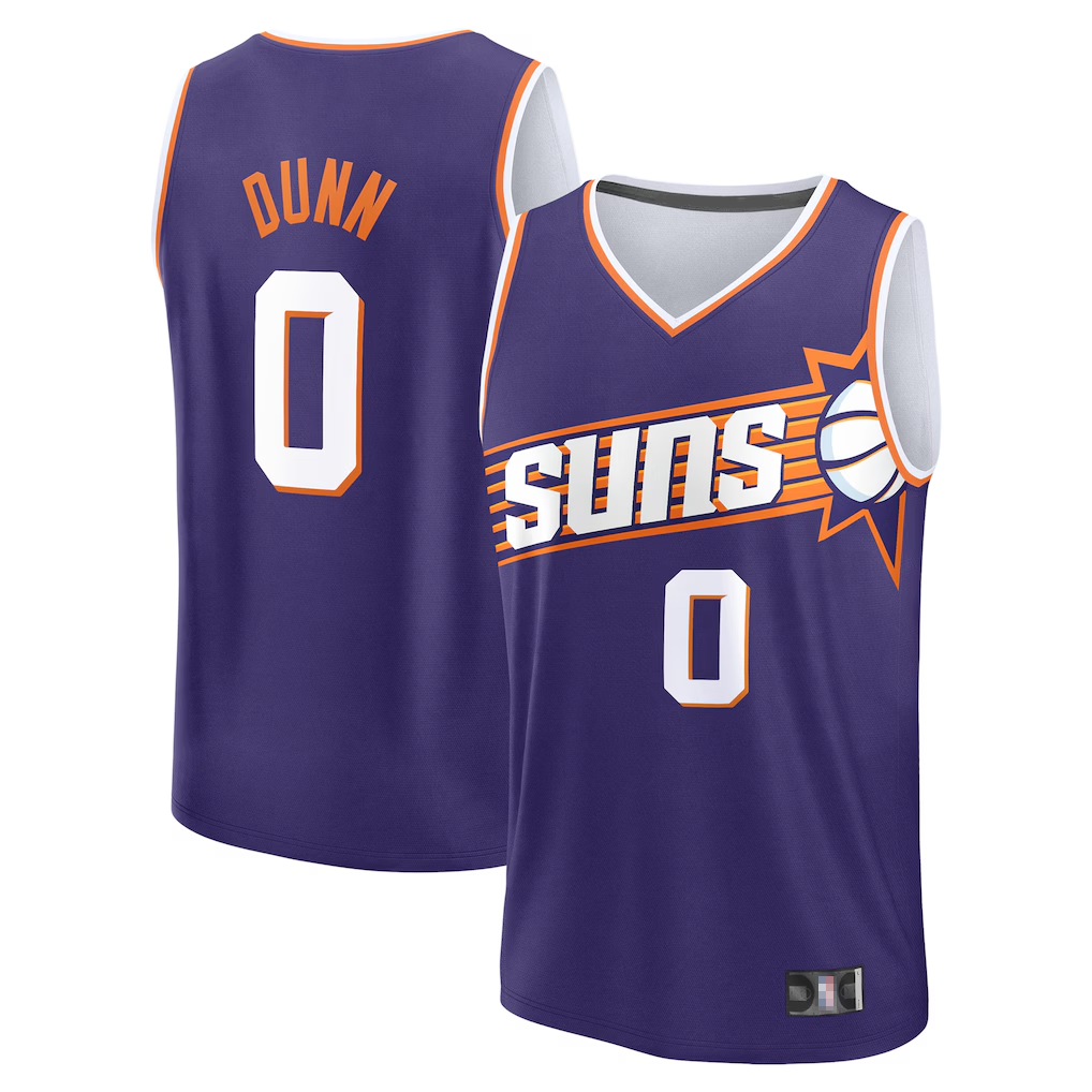 Trusc P.Sunss #0 Ryan Dunn Fanatics Purple 2024 Draft Fast Break Player Jerseys - Icon Edition