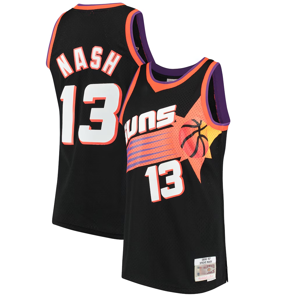 Trusc P.Sunss #13 Steve Nash Mitchell & Ness Black 1996-1997 Hardwood Classics Swingman Jerseys