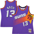 Trusc P.Sunss #13 Steve Nash Mitchell & Ness Purple Hardwood Classics 1996-1997 Tropical Swingman Jerseys