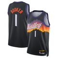 Trusc P.Sunss #1 Devin Booker Black 2025-2026 Swingman Jerseys - City Edition