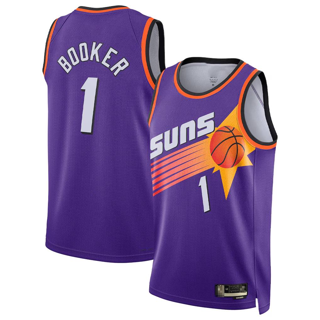Trusc P.Sunss #1 Devin Booker Purple Swingman Jerseys - Classic Edition