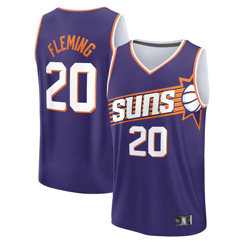 Trusc P.Sunss #20 Rasheer Fleming Fanatics Purple Fast Break Replica Jerseys - Icon Edition