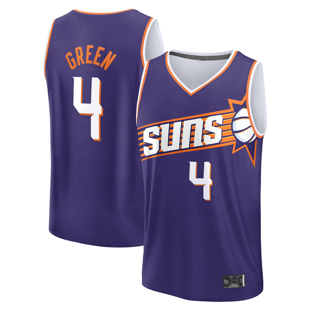 Trusc P.Sunss #4 Jalen Green Fanatics Purple Fast Break Replica Jerseys - Icon Edition