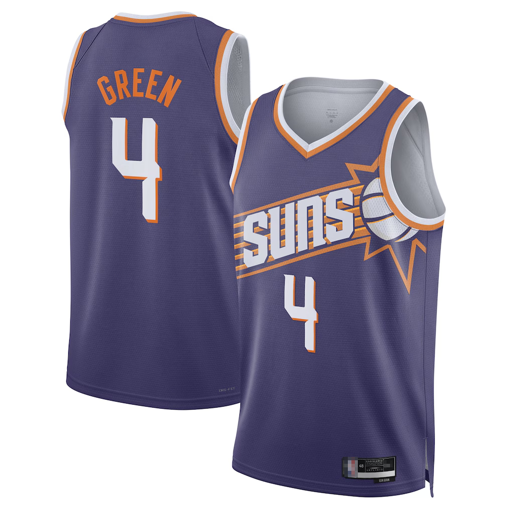 Trusc P.Sunss #4 Jalen Green Purple Swingman Jerseys - Icon Edition