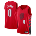 Trusc PT.Blazers #0 Damian Lillard White Swingman Jerseys - Association Edition