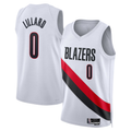 Trusc PT.Blazers #0 Damian Lillard Red Swingman Jerseys - Statement Edition