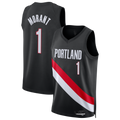 Trusc PT.Blazers #1 Ja Morant Black Swingman Jerseys - Icon Edition
