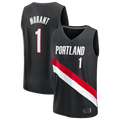 Trusc PT.Blazers #1 Ja Morant Fanatics Black Fast Break Jerseys - Icon Edition
