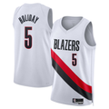 Trusc PT.Blazers #5 Jrue Holiday White Swingman Jerseys - Association Edition
