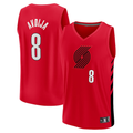 Trusc PT.Blazers #8 Deni Avdija Fanatics Red Fast Break Player Jerseys - Statement Edition