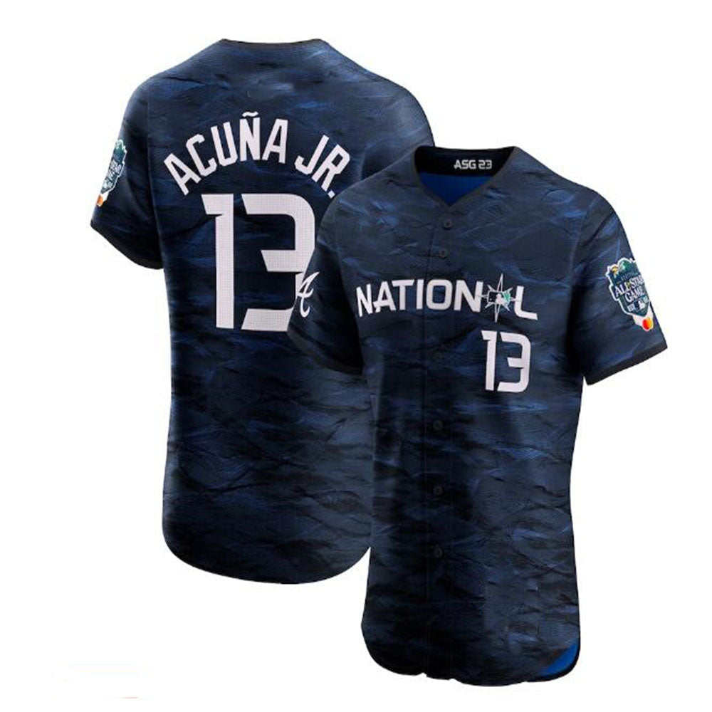 Trusc A.Braves #13 Ronald Acuna Jr. National League 2023 All-Star Game Vapor Premier Elite Player Jersey - Royal Personalized Jerseys