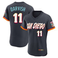 Trusc S.Diego Padres #11 Yu Darvish Player Obsidian 2026 City Connect Home Elite T-shirt Stitched Jerseys