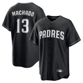 Trusc S.Diego Padres #13 Manny Machado Player Black Home Game Stitched Jerseys