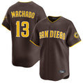Trusc S.Diego Padres #13 Manny Machado Player Brown Home Limited Stitched Jerseys