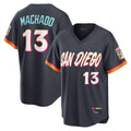 Trusc S.Diego Padres #13 Manny Machado Player Obsidian 2026 City Connect Home Game T-shirt Stitched Jerseys