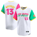 Trusc S.Diego Padres #13 Manny Machado Player White City Connect Home Limited Stitched Jerseys