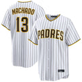 Trusc S.Diego Padres #13 Manny Machado Player White Home Limited Stitched Jerseys