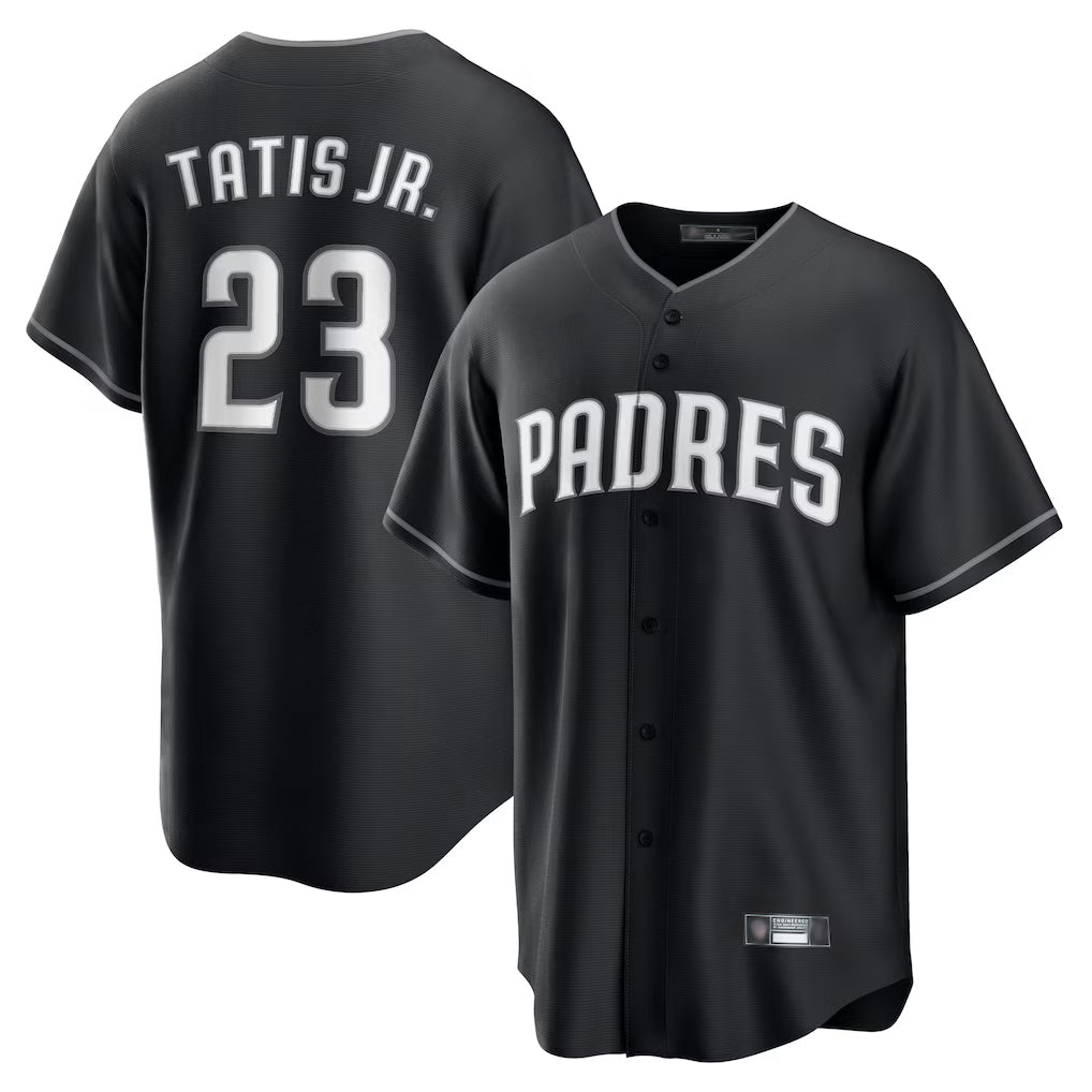 Trusc S.Diego Padres #23 Fernando Tatis Jr Player Black Home Game Stitched Jerseys
