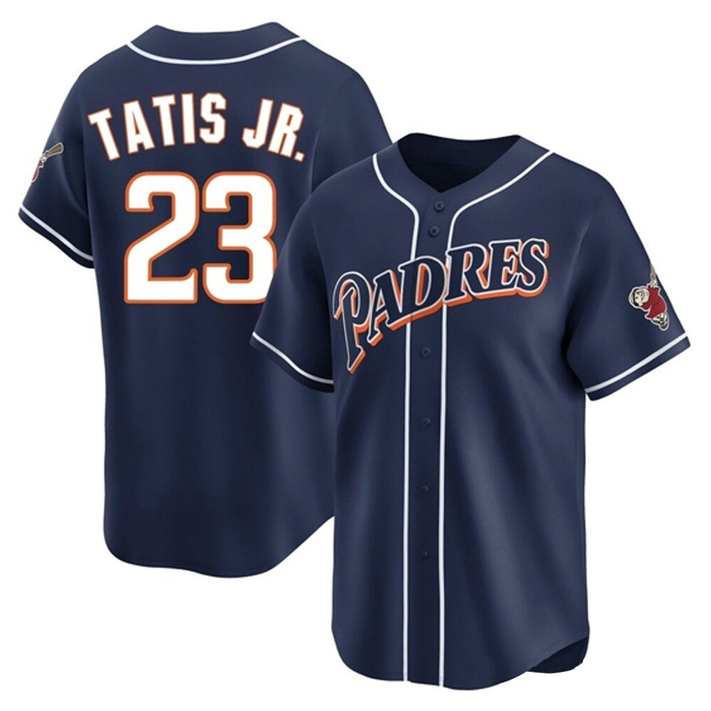 Trusc S.Diego Padres #23 Fernando Tatis Jr Player Navy Cooperstown Collection Limited Home Stitched Jerseys