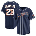 Trusc S.Diego Padres #23 Fernando Tatis Jr Player Navy Cooperstown Collection Limited Home Stitched Jerseys