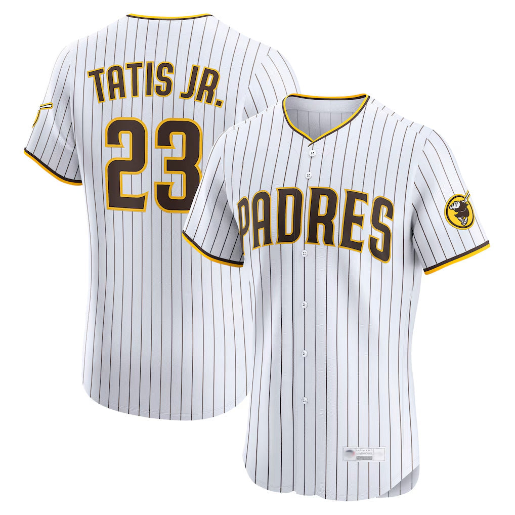 Trusc S.Diego Padres #23 Fernando Tatis Jr Player White Home Limited Elite Stitched Jerseys