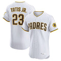 Trusc S.Diego Padres #23 Fernando Tatis Jr Player White Home Limited Elite Stitched Jerseys