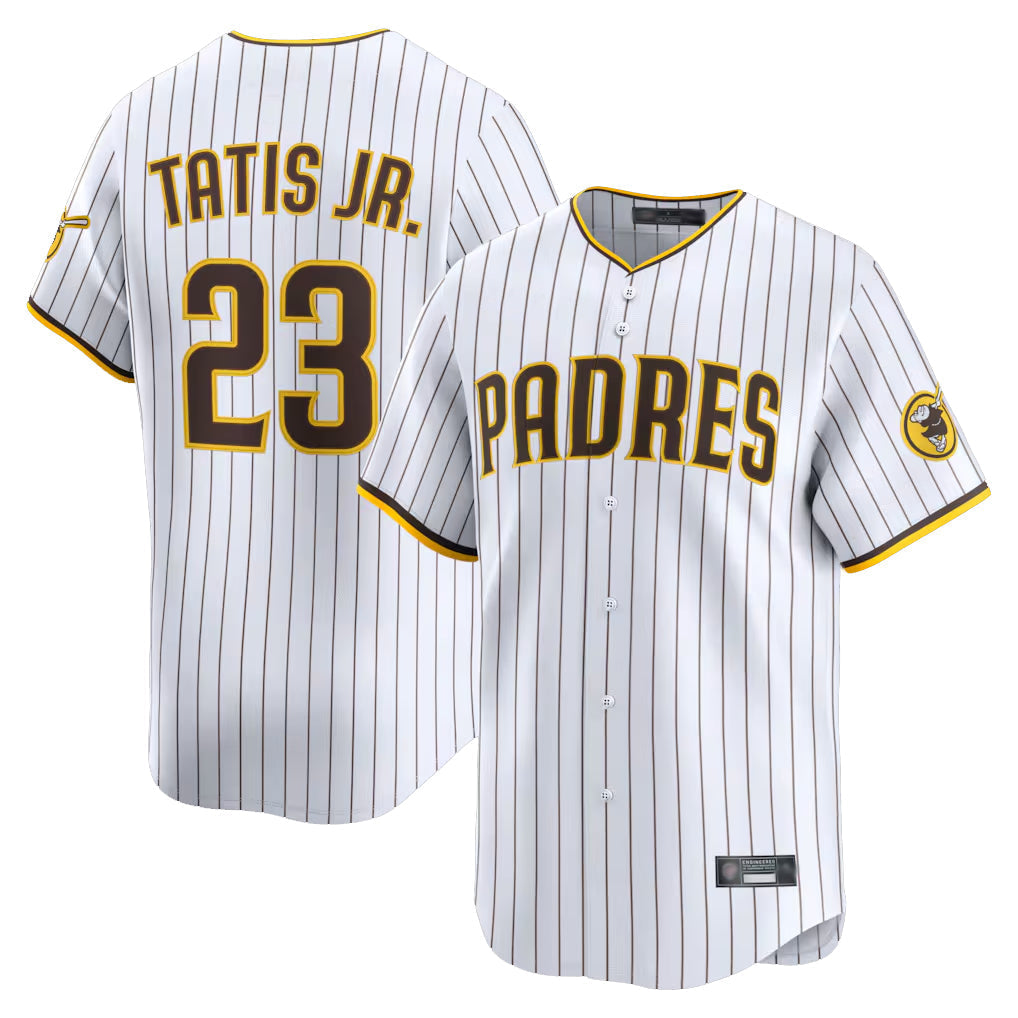 Trusc S.Diego Padres #23 Fernando Tatis Jr Player White Home Limited Stitched Jerseys