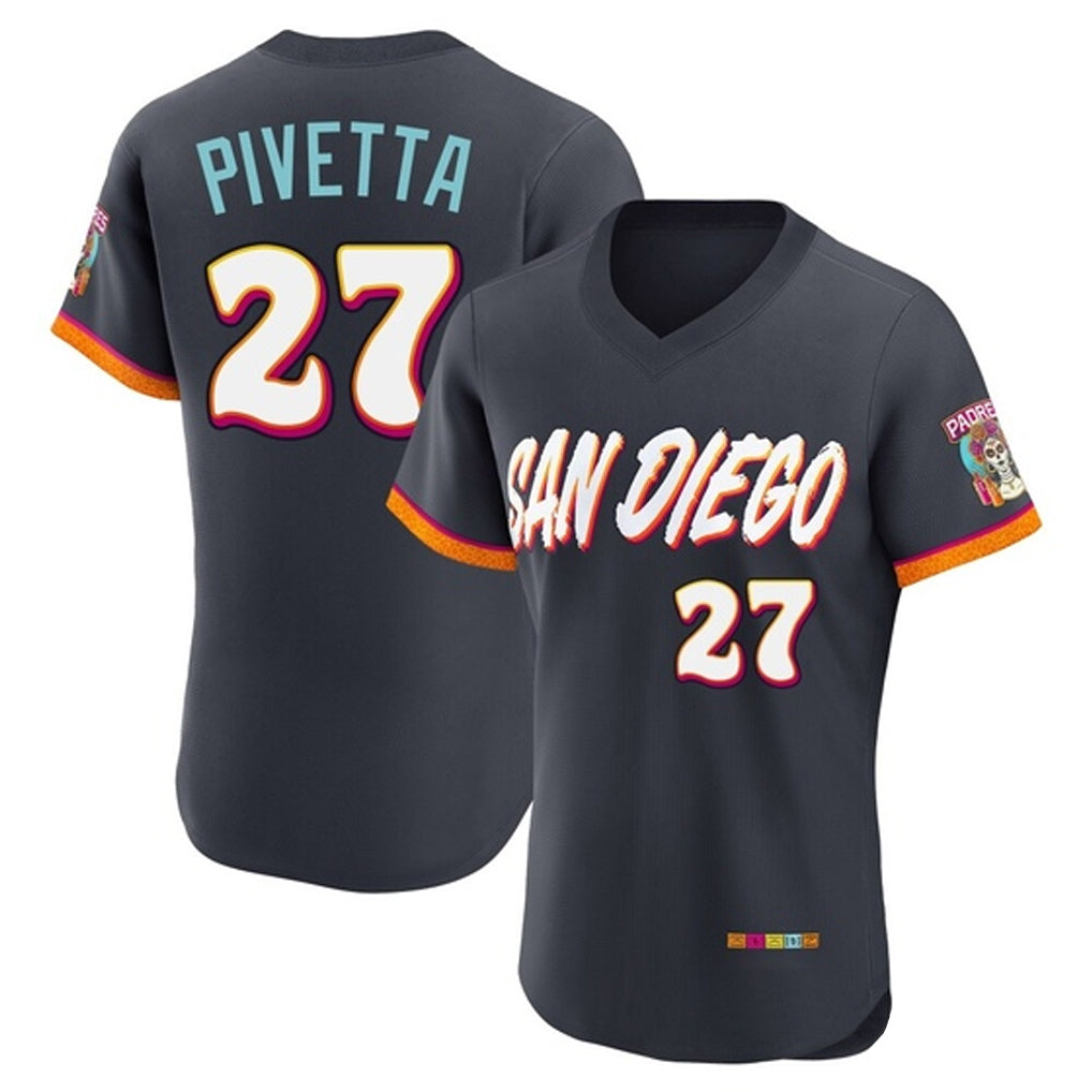 Trusc S.Diego Padres #27 Nick Pivetta Player Obsidian 2026 City Connect Home Limited Elite T-shirt Stitched Jerseys