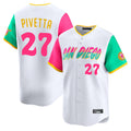 Trusc S.Diego Padres #27 Nick Pivetta Player White City Connect Home Limited Stitched Jerseys