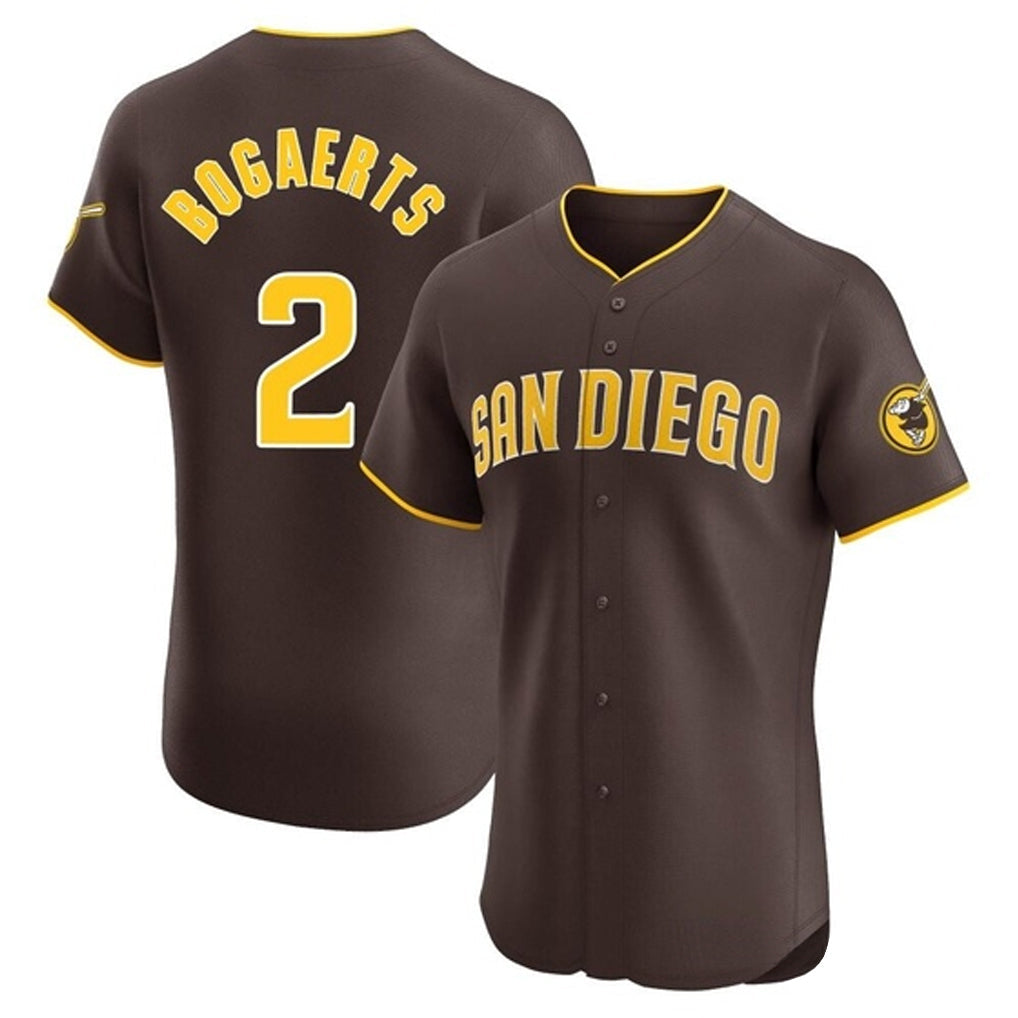 Trusc S.Diego Padres #2 Xander Bogaerts Player Brown Home Limited Elite Stitched Jerseys