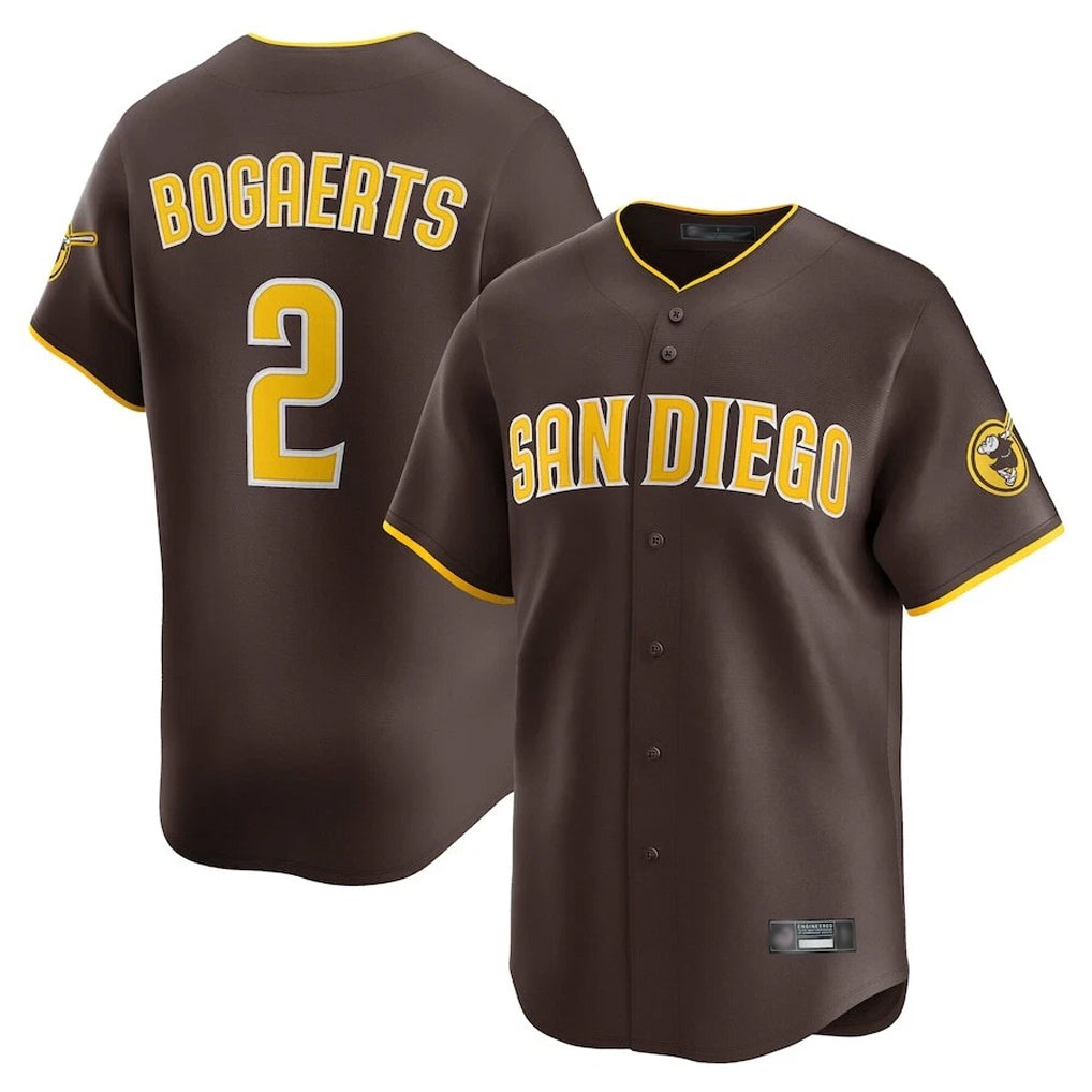 Trusc S.Diego Padres #2 Xander Bogaerts Player Brown Home Limited Stitched Jerseys