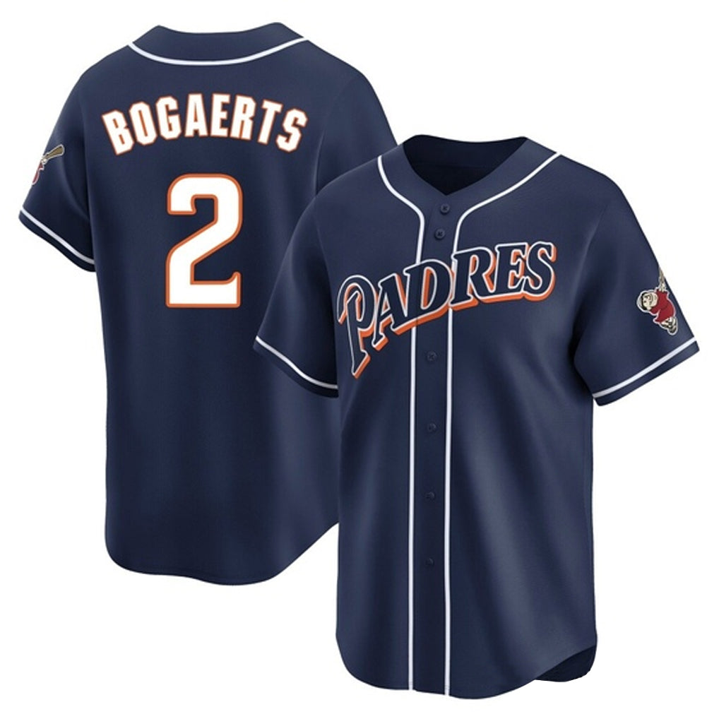 Trusc S.Diego Padres #2 Xander Bogaerts Player Navy Cooperstown Collection Limited Home Stitched Jerseys
