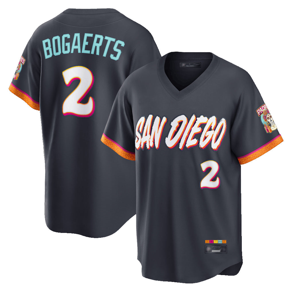 Trusc S.Diego Padres #2 Xander Bogaerts Player Obsidian 2026 City Connect Home Limited T-shirt Stitched Jerseys