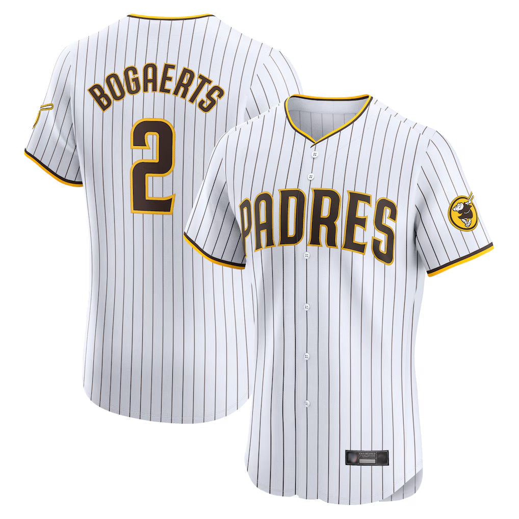Trusc S.Diego Padres #2 Xander Bogaerts Player White Home Limited Elite Stitched Jerseys