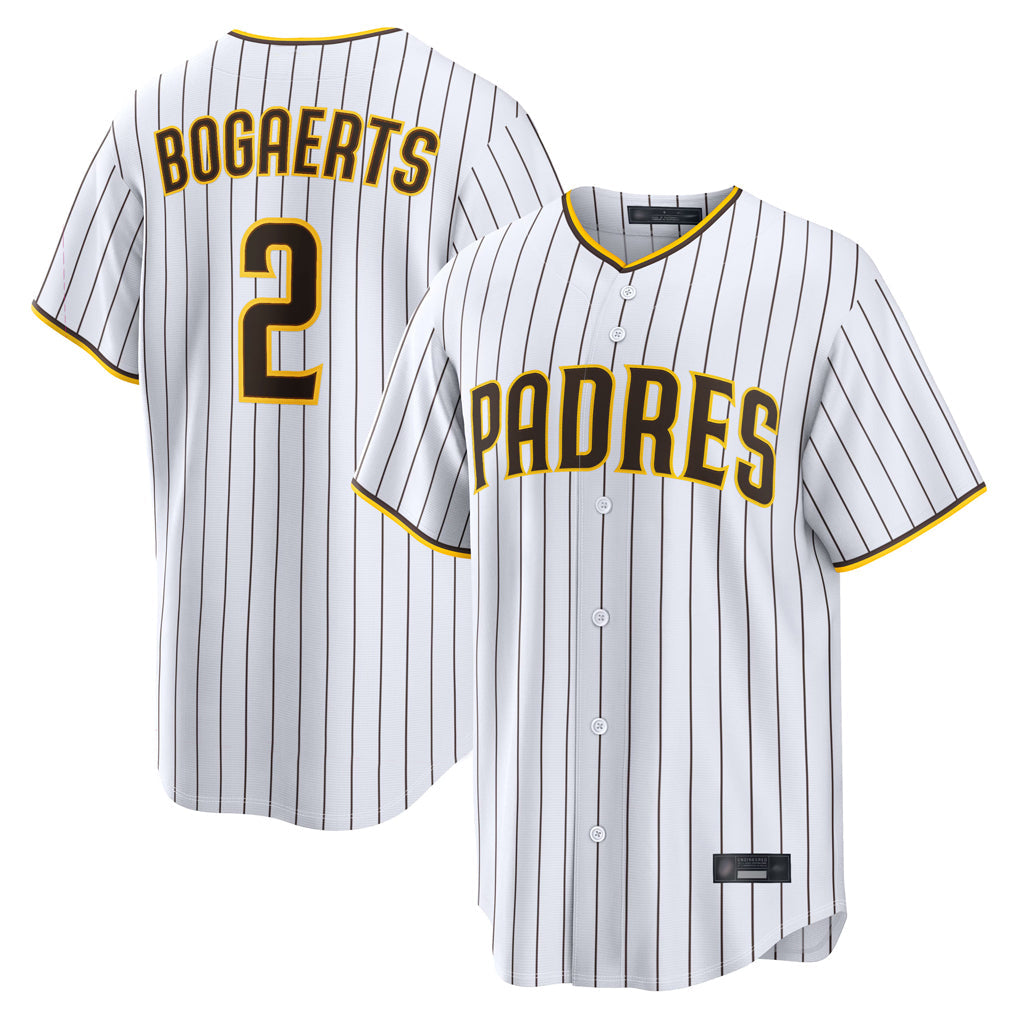 Trusc S.Diego Padres #2 Xander Bogaerts Player White Home Limited Game Stitched Jerseys