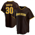Trusc S.Diego Padres #30 Gavin Sheets Player Brown Home Game Stitched Jerseys