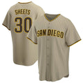 Trusc S.Diego Padres #30 Gavin Sheets Player Khaki Home Game Stitched Jerseys