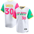 Trusc S.Diego Padres #30 Gavin Sheets Player White City Connect Home Limited Stitched Jerseys