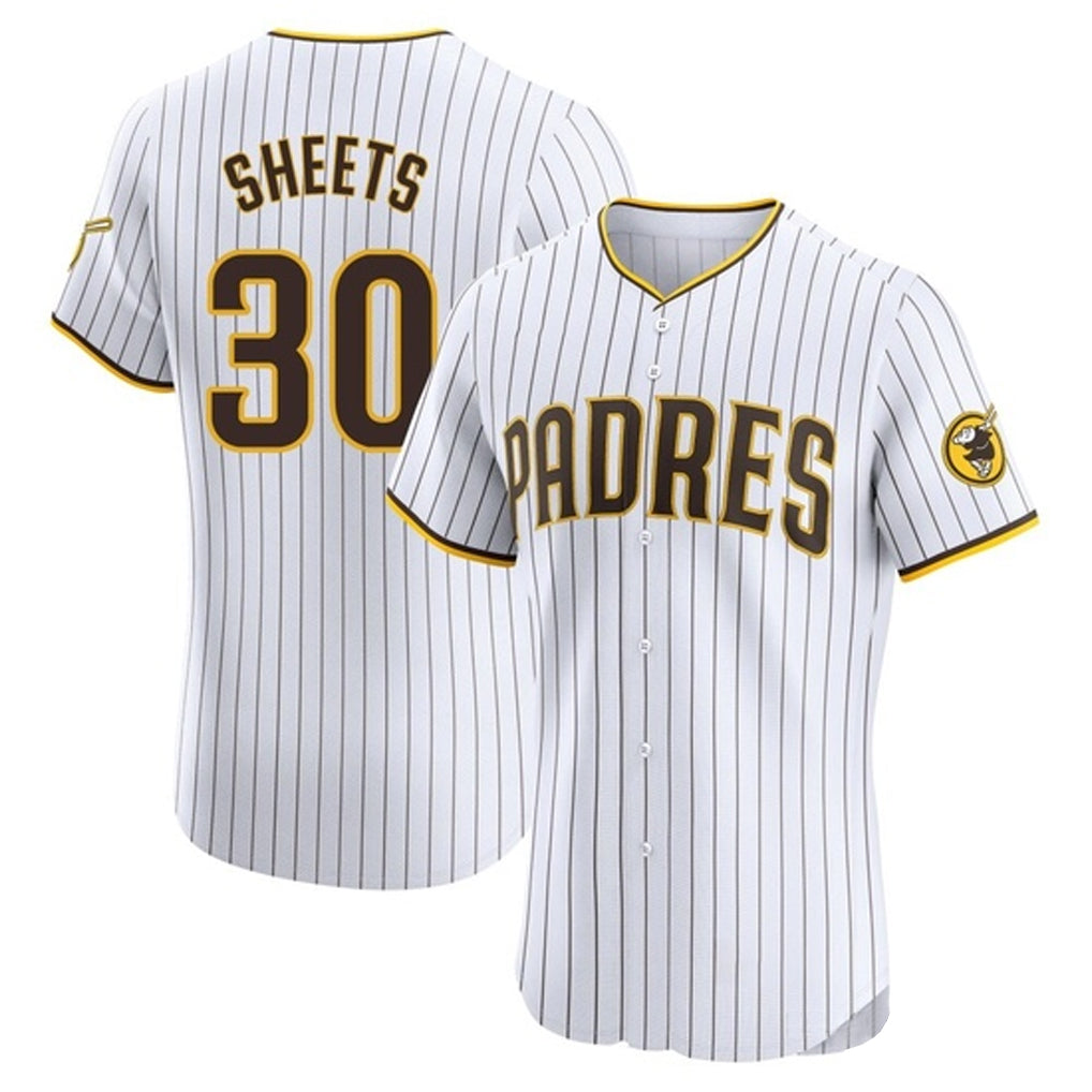 Trusc S.Diego Padres #30 Gavin Sheets Player White Home Limited Elite Stitched Jerseys